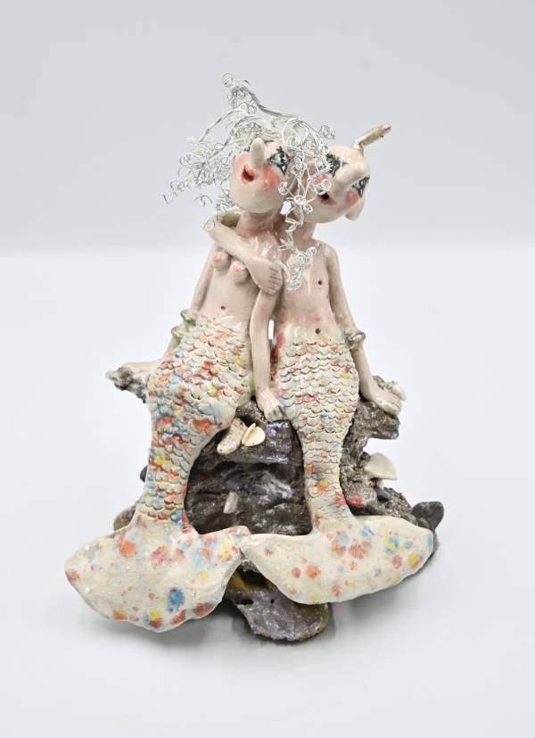 - a , Ceramic Sculpture by Dorienne Carmel, measuring 22 x 17 cm (H x W) £150